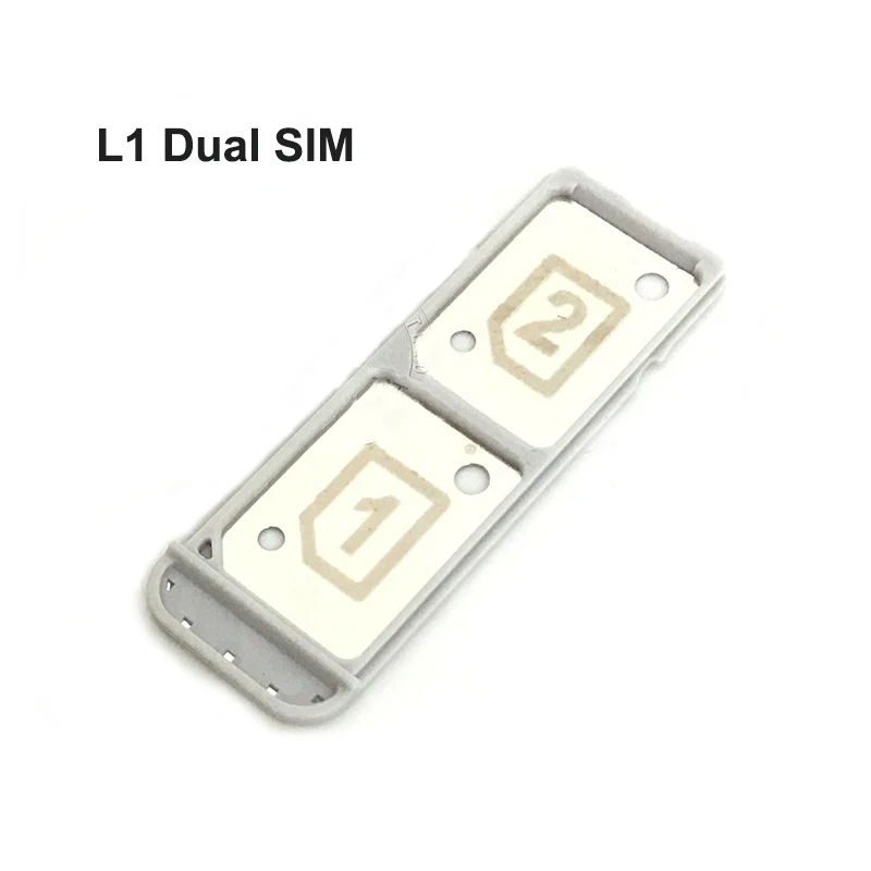 Dual SIM Дауэр меня Замена для sony Xperia L1 G3311 G3312 G3313 один двойной сим лоток держатель устройства считывания с карты - Цвет: Dual SIM