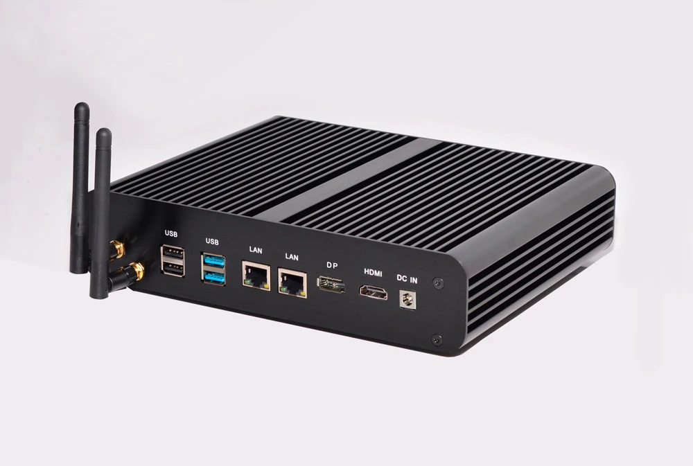 2 COM Win10 Core i5 i3 промышленный ПК Двойной Intel NUC без вентилятора minipc core i7 7660U графика 640 игровой компьютер HDMI DP HD 4K HTPC