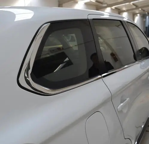 Для Mitsubishi Outlander нержавеющая хромированная оконная колонна столбы крышка отделка молдинг гарнир защита