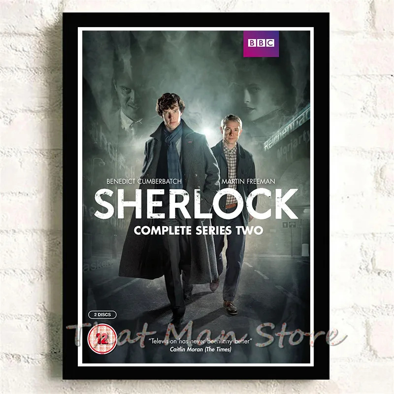 Шерлок Холмс Американский сериал/белая крафт-бумага/наклейки на стену/постер для бара/кафе/декоративная живопись