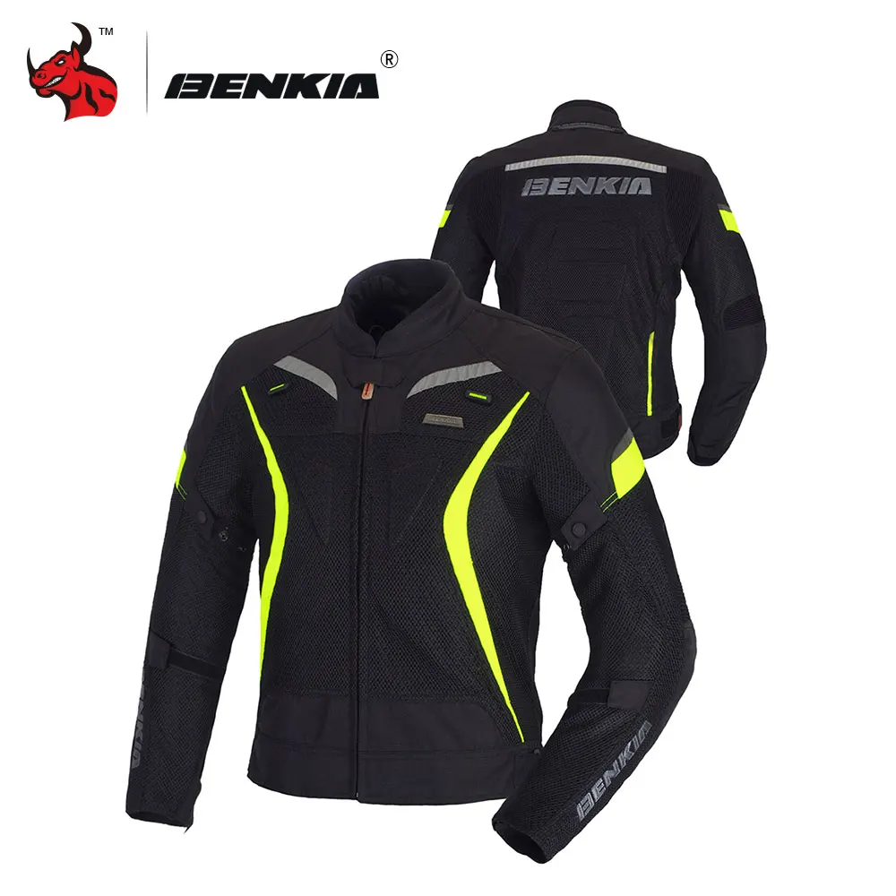BENKIA мотоциклетная куртка летняя дышащая сетчатая защитная Экипировка Мужская