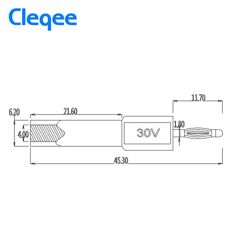 Разъем типа банан Cleqee P7020 2 шт./компл. мм штекер на 4 гнездо для динамика тестовые