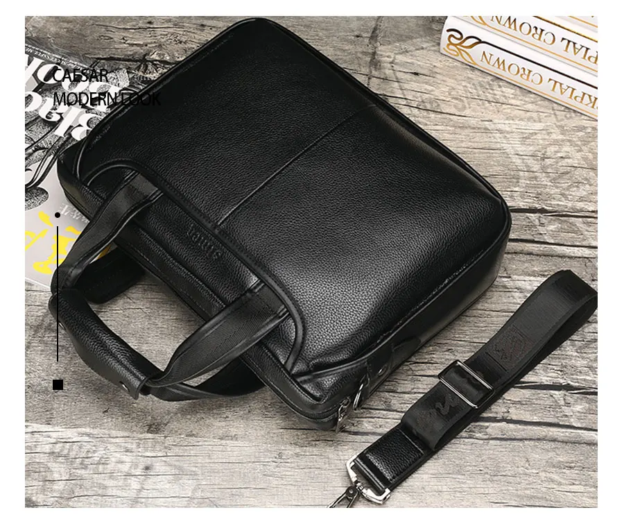 QiBOLu Pu мужской деловой портфель, сумка, черный, коричневый, повседневная мужская сумка, сумки на плечо, мужские однотонные Сумки из искусственной кожи, 14 дюймов, сумки для ноутбука, дорожные сумки