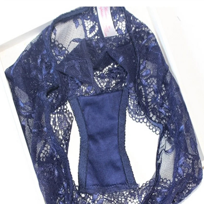 Комплект женского нижнего белья соблазнительный кружевной бюстгальтер пуш ап с