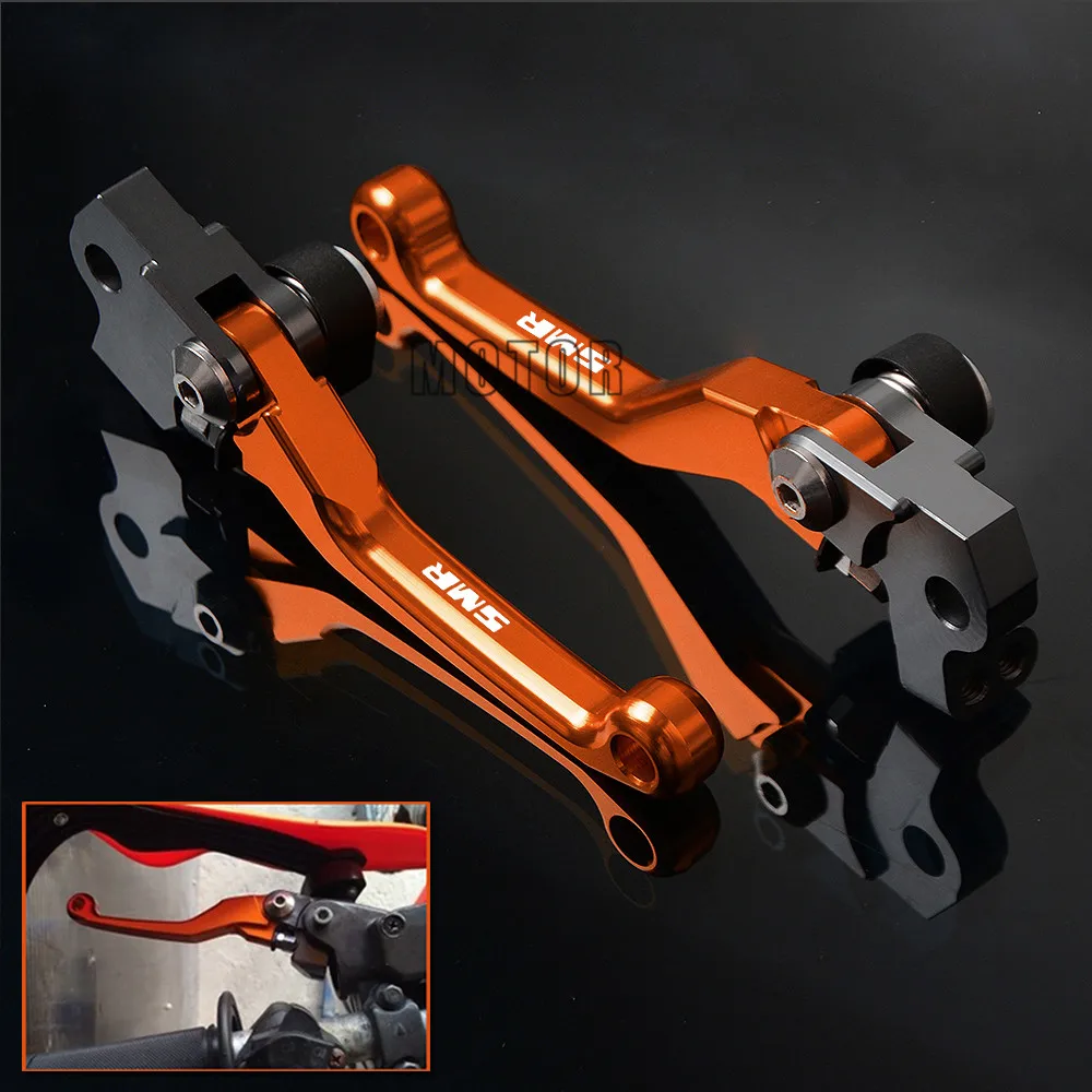 CNC мотоциклетные алюминиевые рычаги для 450SMR DirtBike Мотокросс Тормозная муфта Поворотная Складная ручка рычаг