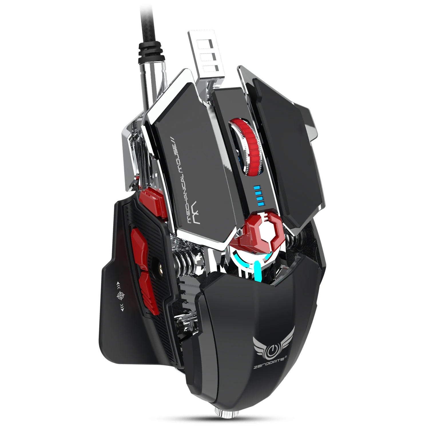 Rocketek USB Проводная мышь для профессионального PUBG Механическая игровая