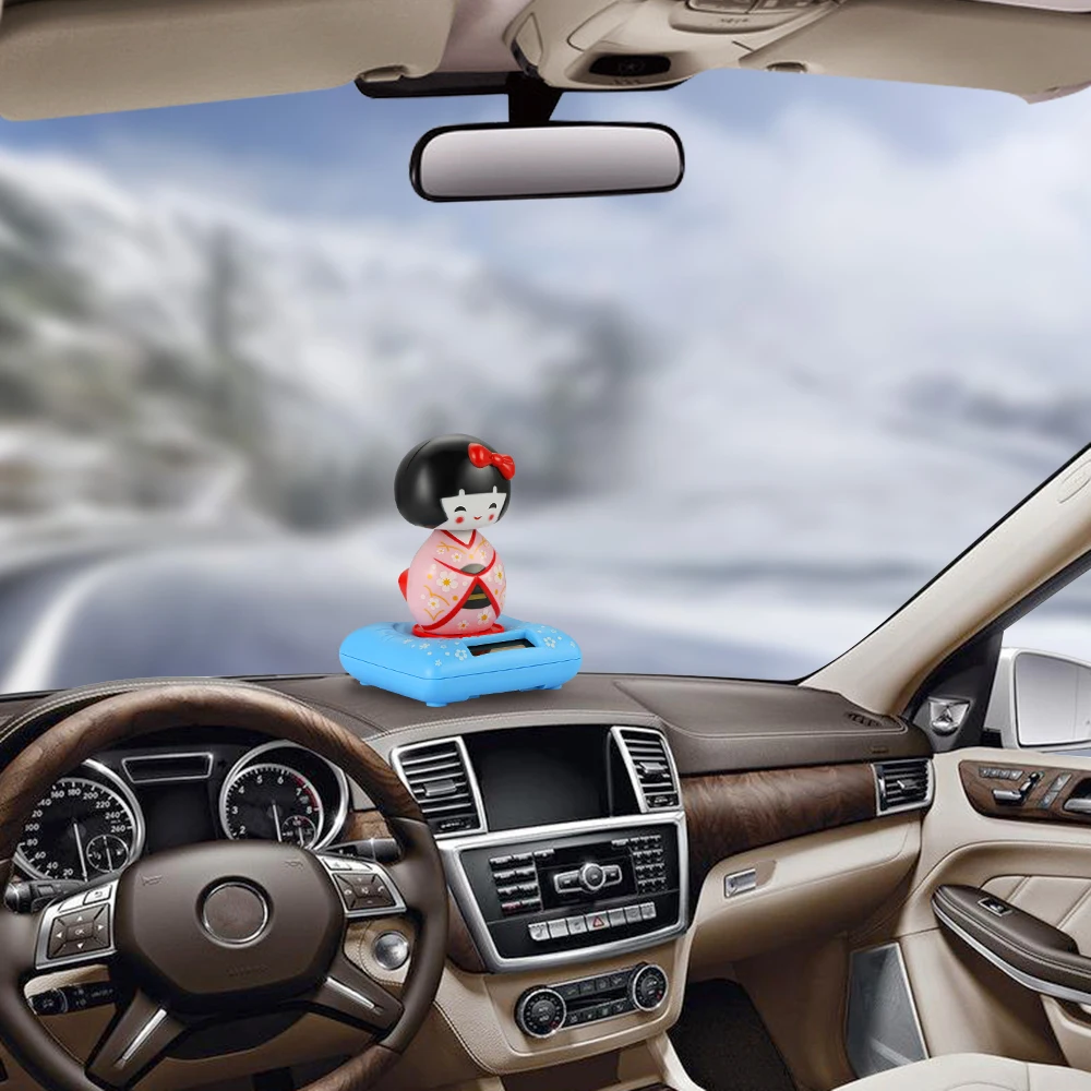 Украшения для автомобиля милая Японская девочка качающаяся головой на солнечной