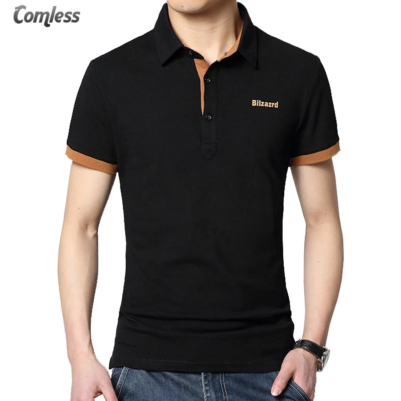 Новая весенне летняя Мужская модная спортивная одежда рубашка поло с коротким