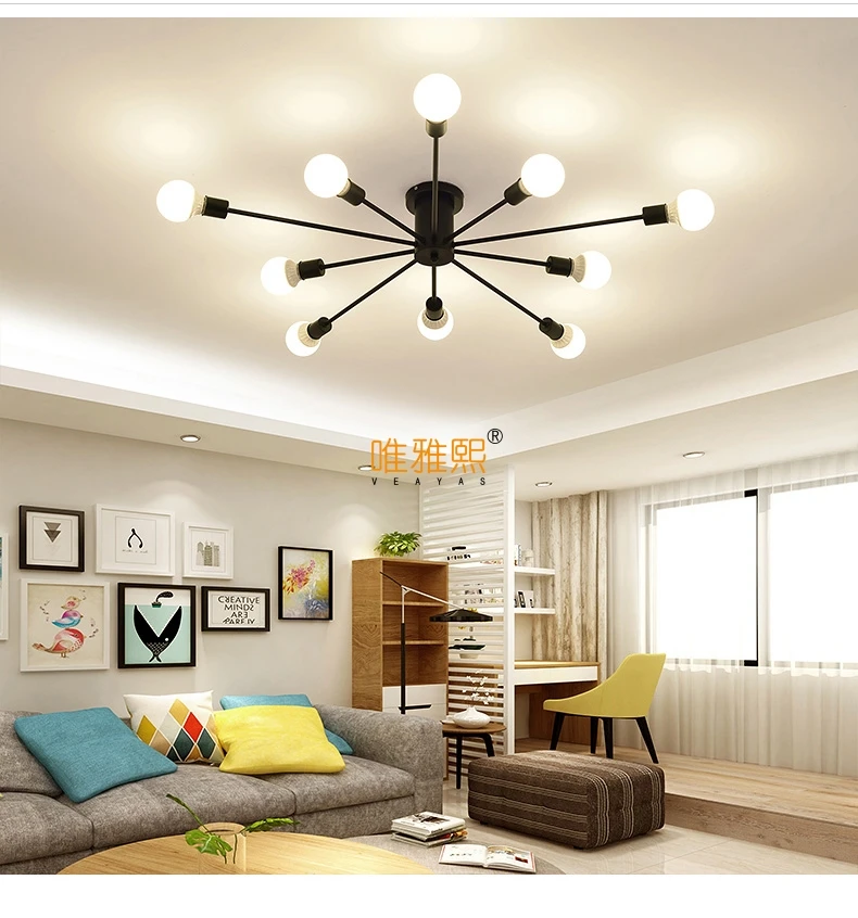 Современные художественные потолочные люстры Lamparas De Techo lustre Luminaria Abajur, потолочные светильники для домашнего освещения, Светильники для гостиной
