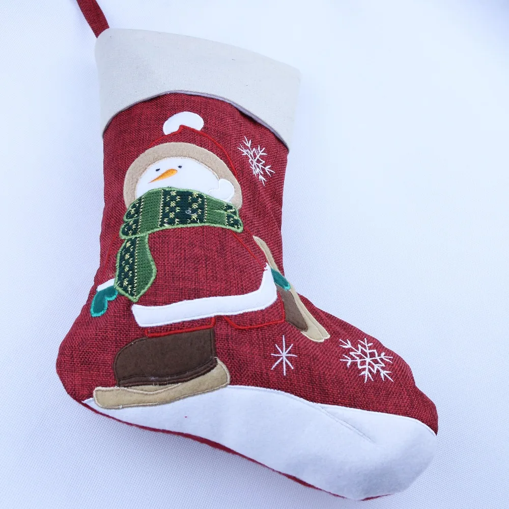 Бесплатная доставка 2 шт./лот высокое качество ткань Рождественский чулок