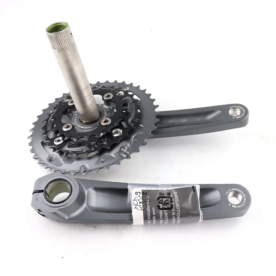 Shimano Alivio FC-M4050 3x9 скоростной велосипедный кривошипный шатун FC-M4050 цепная рукоятка колеса 170 мм HollowTech запчасти для велосипеда