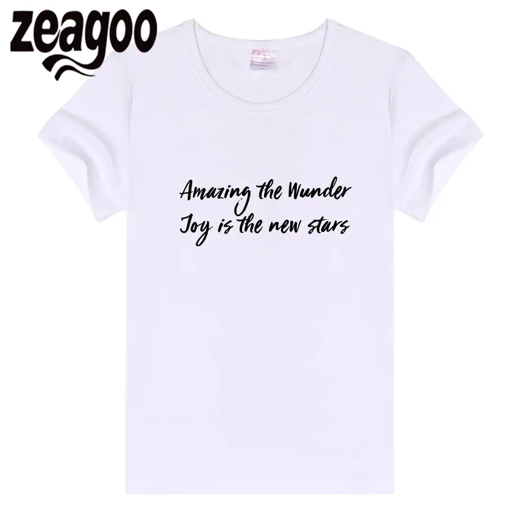 Zeagoo короткие Повседневное одноцветное Plain Crew Neck Slim Fit Мягкий Для женщин рукавами