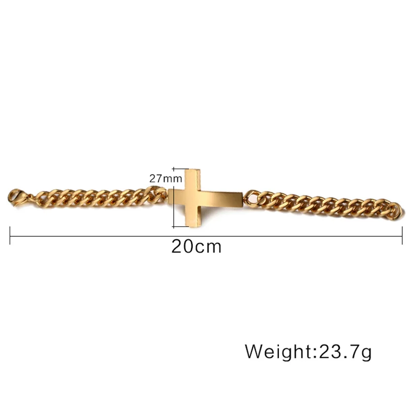 Heyrock модные Браслеты для Для мужчин Нержавеющая сталь S молитва ручной цепи |