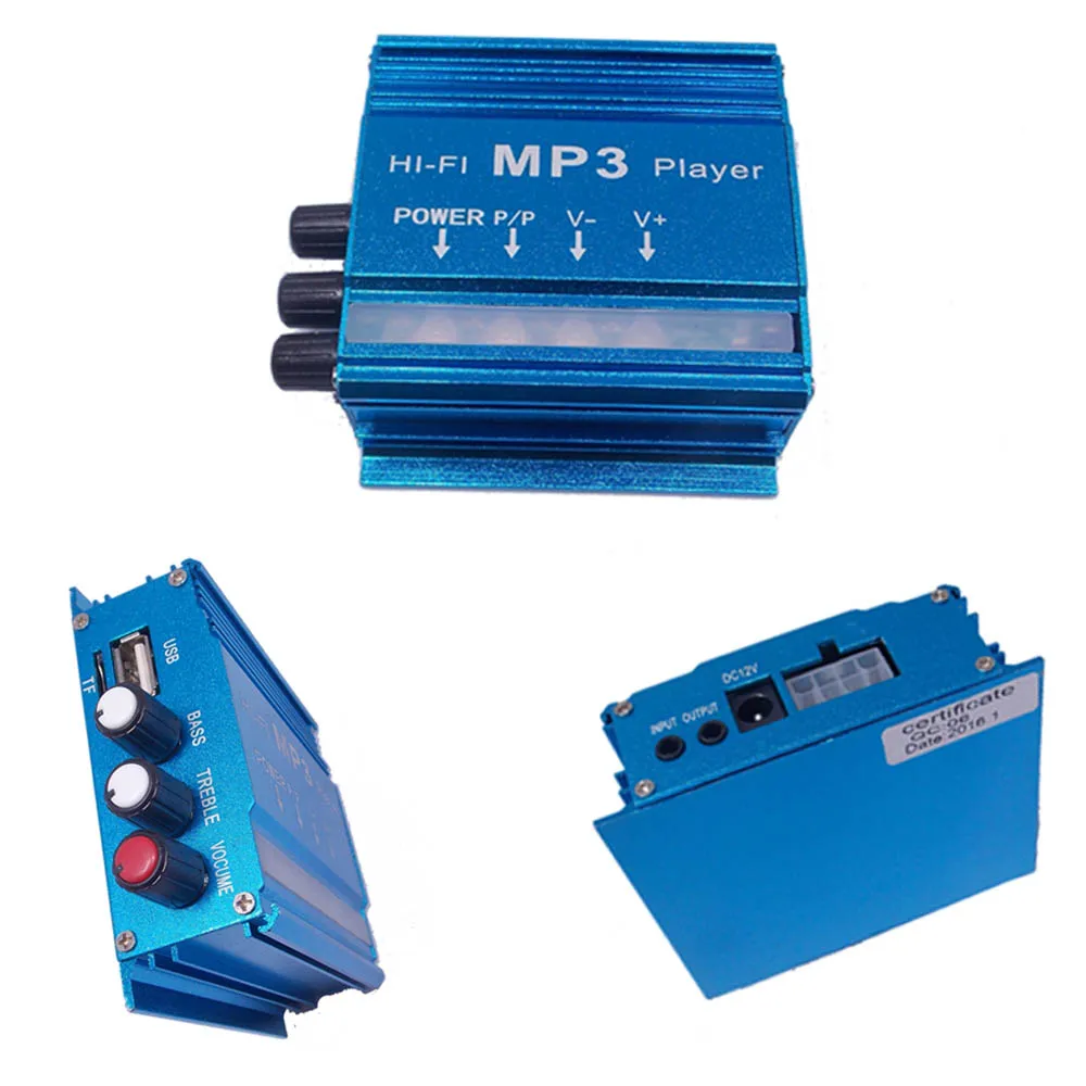 Мотоцикл сигнализация аудио Динамик MP3 плеера TF карты USB FM радио мото Скутер ATV