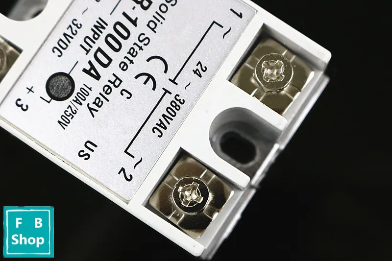 1 шт. SSR100DA SSR 100DA от производителя 100A ssr реле вход 3 32VDC выход 24 380VAC|Реле| |