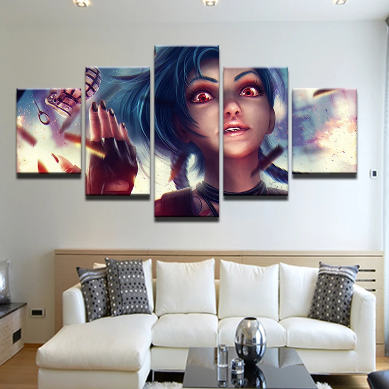 Модульная рамка для картин на холсте с принтом домашний декор стен 5 панелей Лига