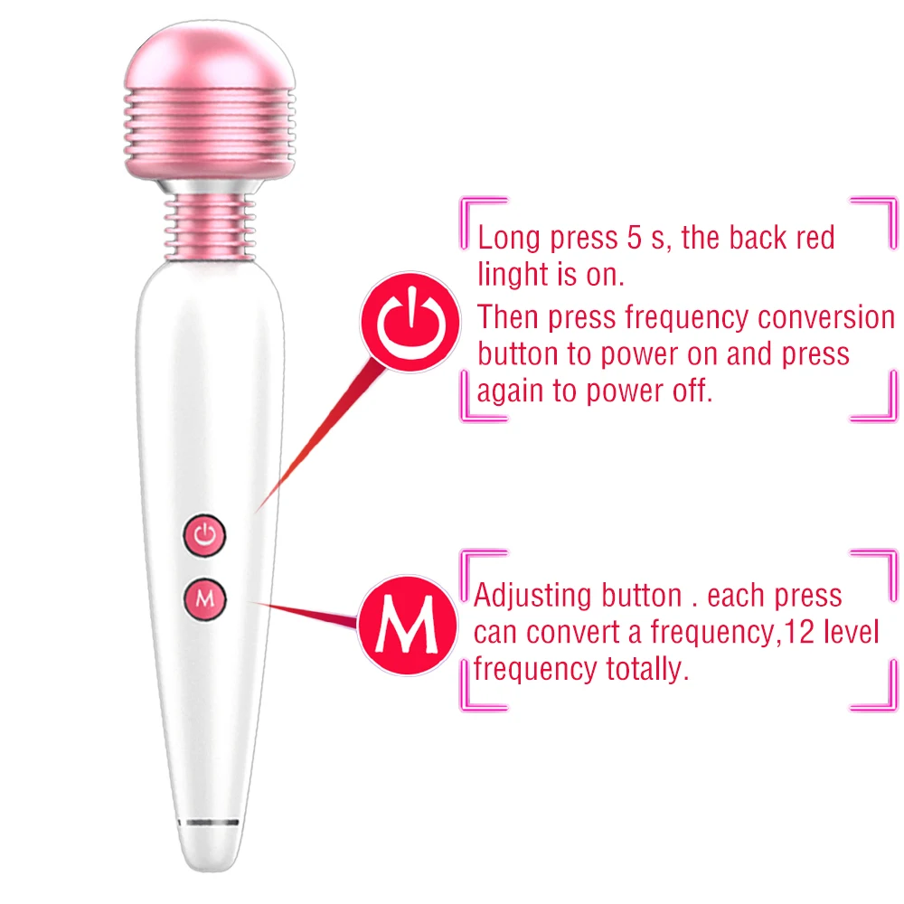 Вибраторы AV для женщин волшебная палочка вибратор интимный продукт зарядка от USB