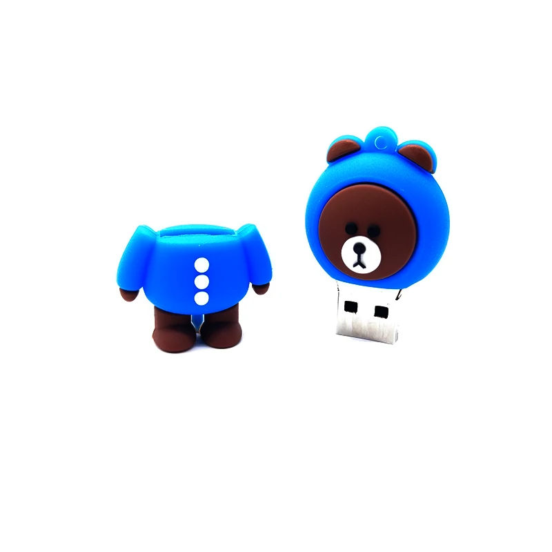 USB flash drive pendrive cartoon animmals memor stick u disk 4GB 8GB 16GB 32GB 64GB cute Rabbit/ Bee/bear creative pen | Компьютеры и