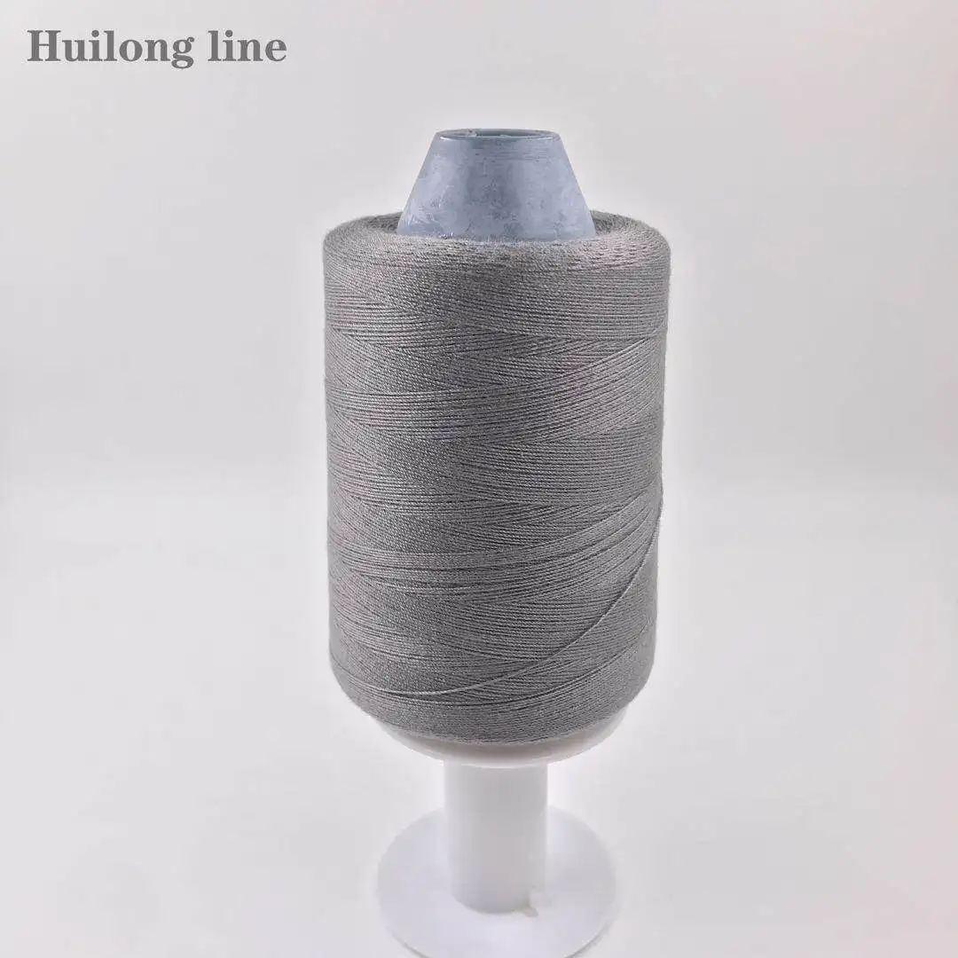 gray A128 20 S/3 Большая швейная нить 4500 ярдов полиэстер хлопок конфигурация швейная толстая нить цветная нить джинсовая нить - Цвет: gray A128
