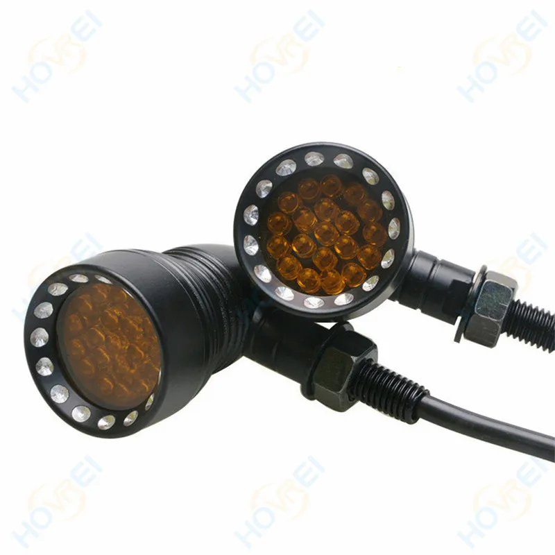 Мотоцикл ретро 20 LED Bullet указатель поворота Стоп сигнал для Harley Cafe Racer Cruiser Chopper Yamaha
