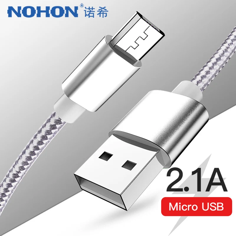 NOHON Micro usb зарядный Дата-кабель для Xiaomi Redmi 4X 4A для samsung Galaxy S7 S6 для huawei Android Phone быстрое зарядное устройство