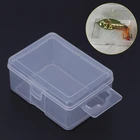 Рыболовная коробка, пластиковая прозрачная приманка, крючок для приманки, портативный крючок для хранения снастей