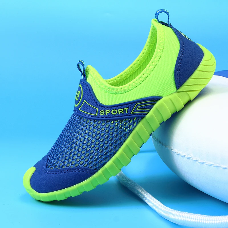 Кроссовки для мальчиков и девочек с сетчатым верхом дышащие спортивные