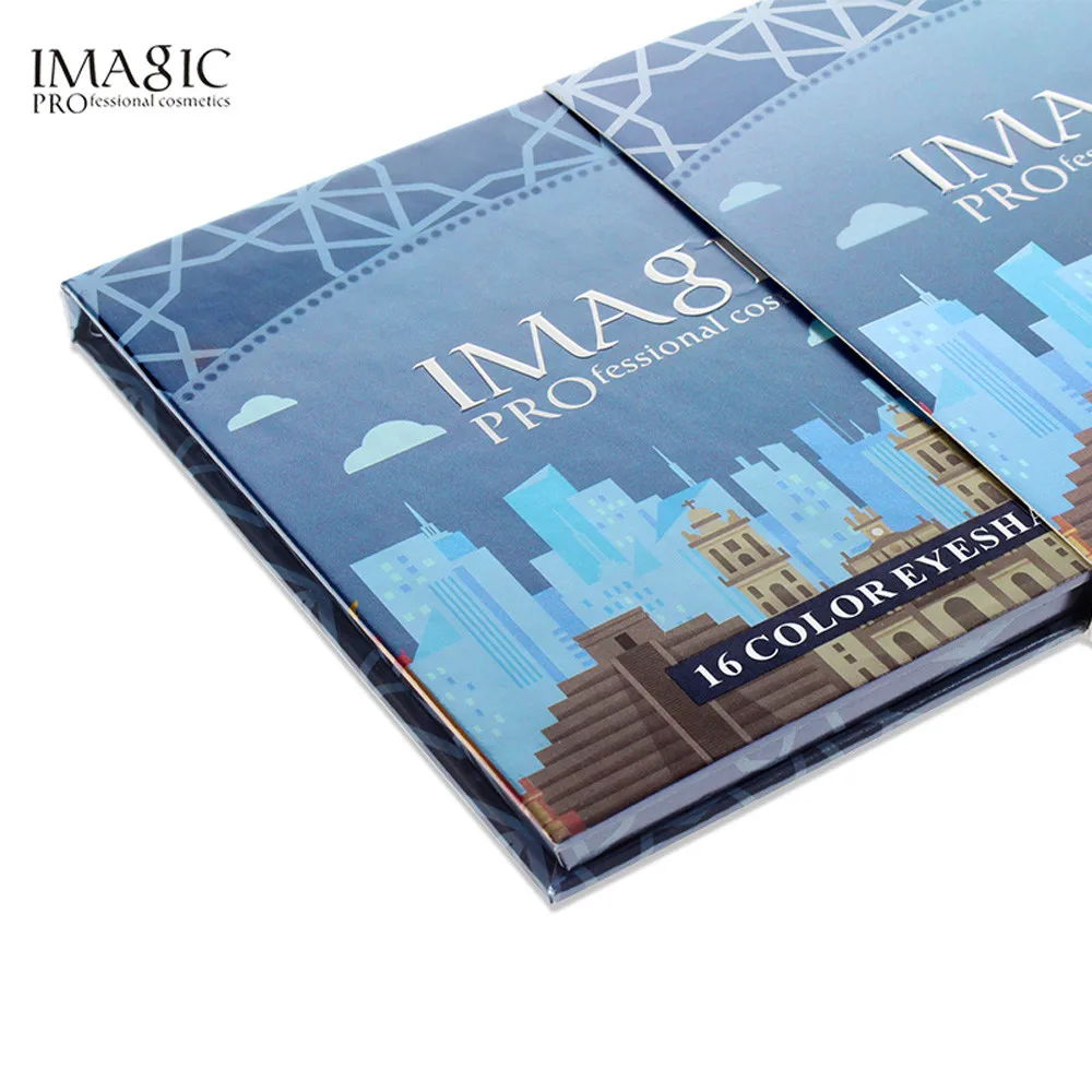 IMAGIC 16 цветов мерцающие блестящие тени для век пластина пудра матовые косметика