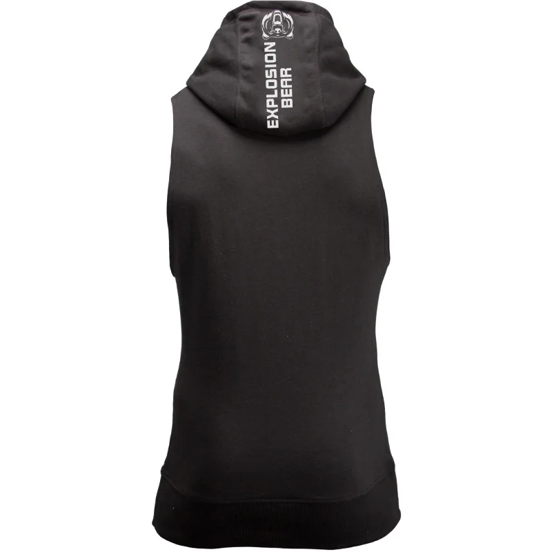 New Muscle Men Bodybuilding Hooded Tank Tops Man Gyms Fitness Workout Sleeveless Hoodie Sweatshirt Male Fashion Casual Clothes