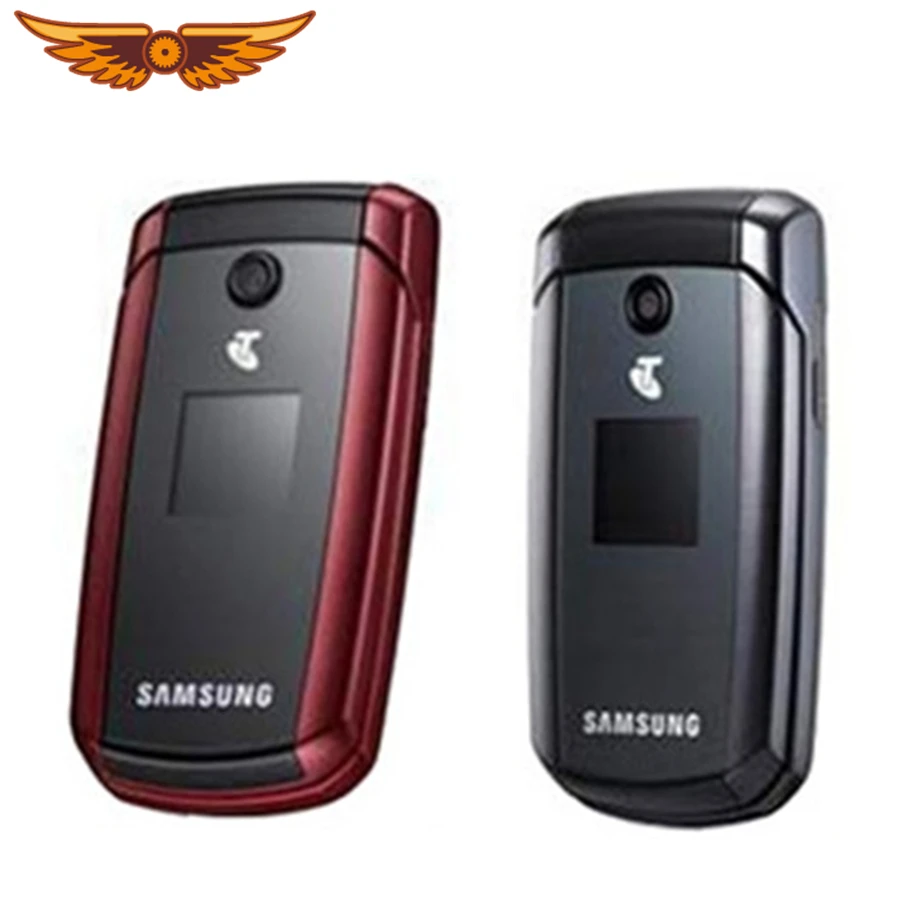 Samsung C5220 разблокирована GMS черный мобильный телефон флип б/у телефона высокое