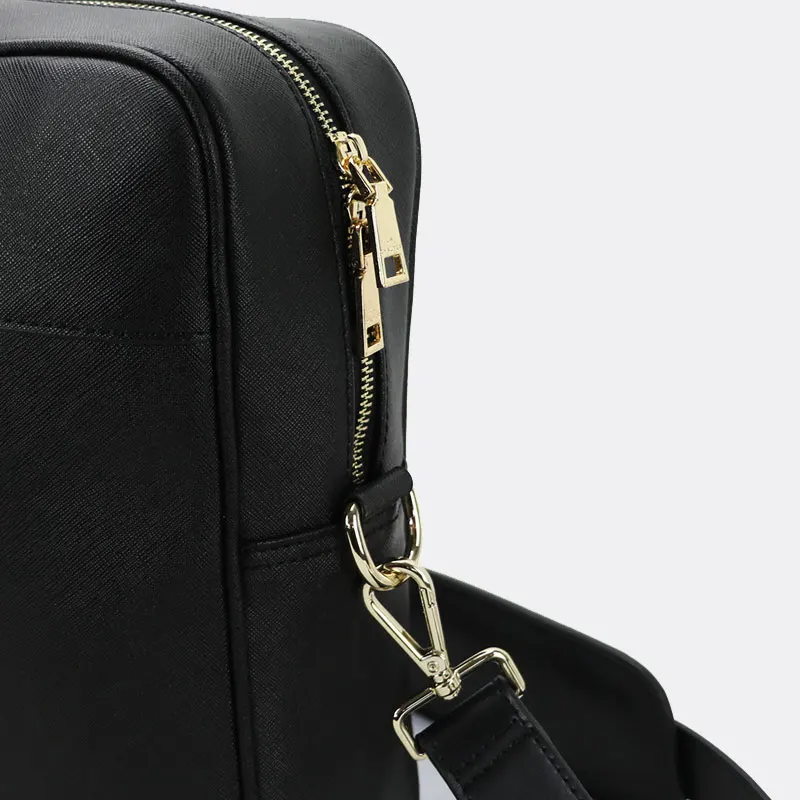 Высококачественный классический мужской портфель saffiano из натуральной кожи