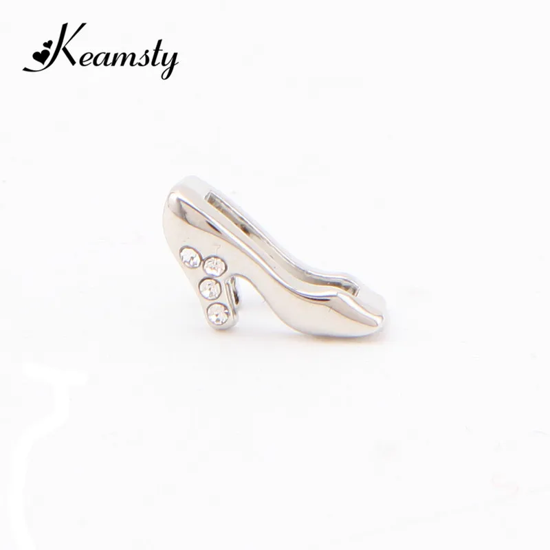 Keamsty Hot High Heels Shoes with Crystal Keeper Charms fit Mesh Leather Wrappable Bracelets DIY Bracelet Keys 3pcs/lot | Украшения и