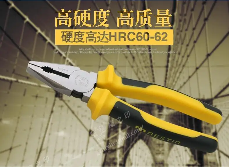 

BESTIR TAIWAN BRAND 6" 7" 8" european type HIGH QUALITY linesman pliers Cr-V steel multi-function pincers hand tools