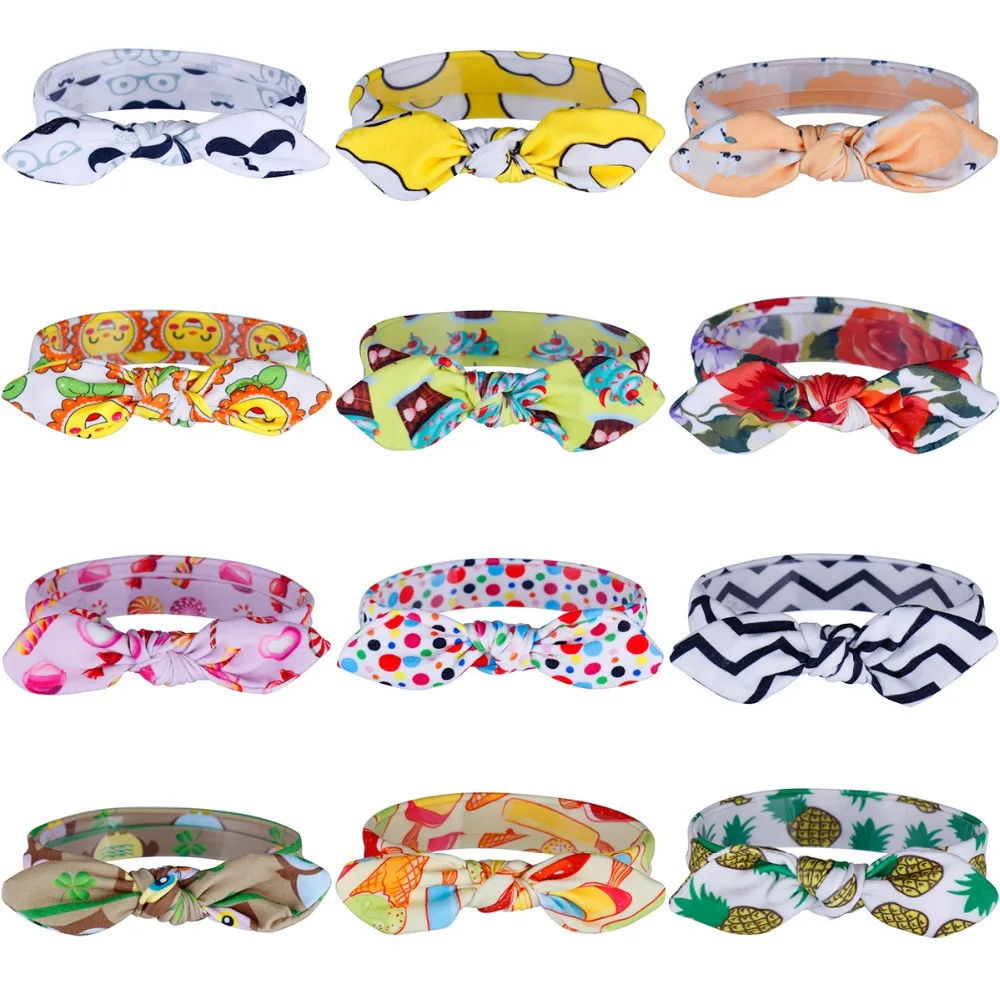 Новинка 2017 бант для волос девочек детские повязки на голову с кроличьими ушками