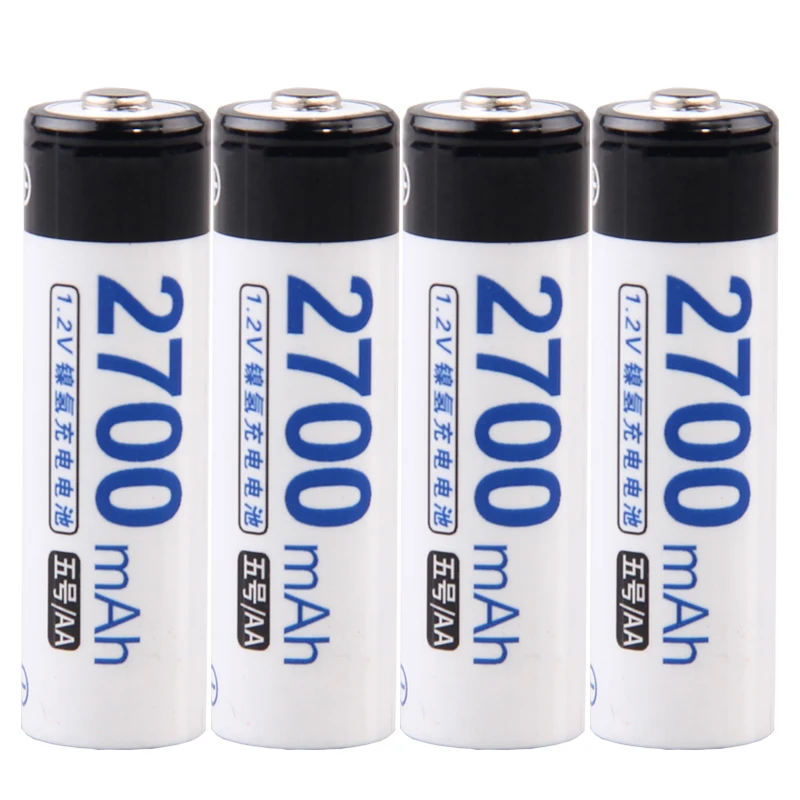 AA Аккумуляторная батарея akkumulator 1 2 V NIMH 2700mah батареи реальной