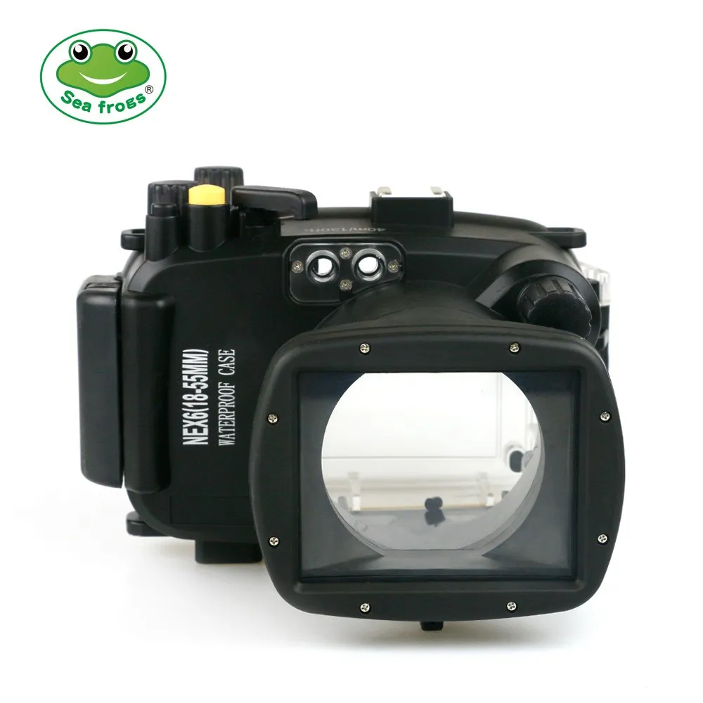 40 м Корпус Подводной Камеры Чехол для Sony NEX6 18 55 мм водонепроницаемый корпус
