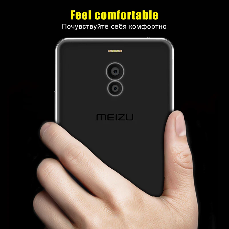 Силиконовый ТПУ чехол для Meizu M6 M5 M3 M2 Note M5S M5C Pro 7 Plus 6 5 U10 M3S Mini M3E U20 MX6 MX5 Max прозрачный |