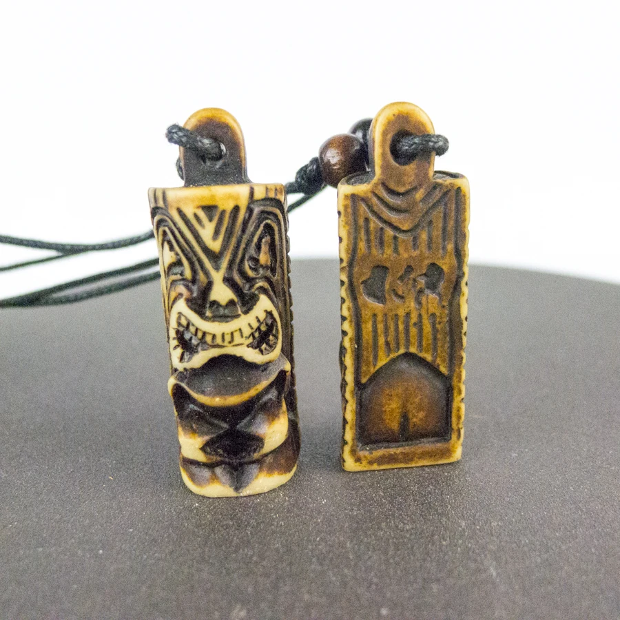 Подвеска в виде льва для мужчин имитация кости яка винтажное ожерелье мужское #