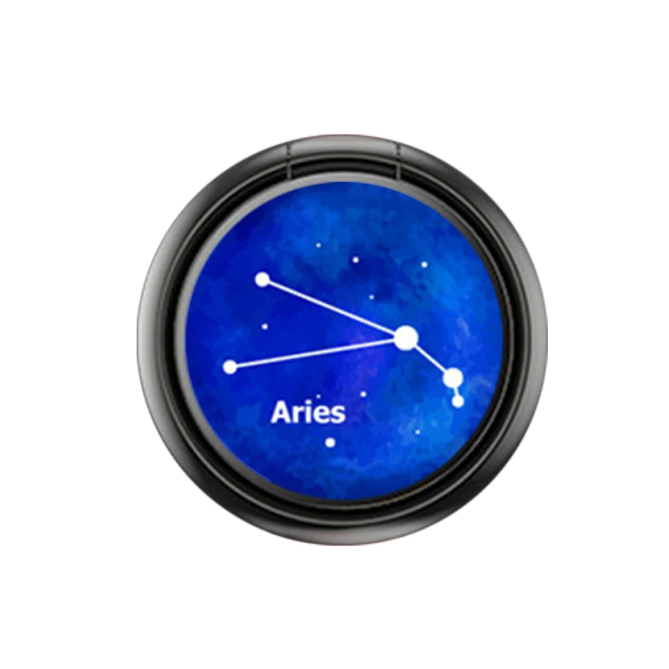Aries Venroii металлическое кольцо-держатель для iPhone XR X 8 7 Plus Магнитный Автомобильный держатель для телефона Подставка на 360 градусов для samsung Xiaomi кронштейн - Цвет: Aries