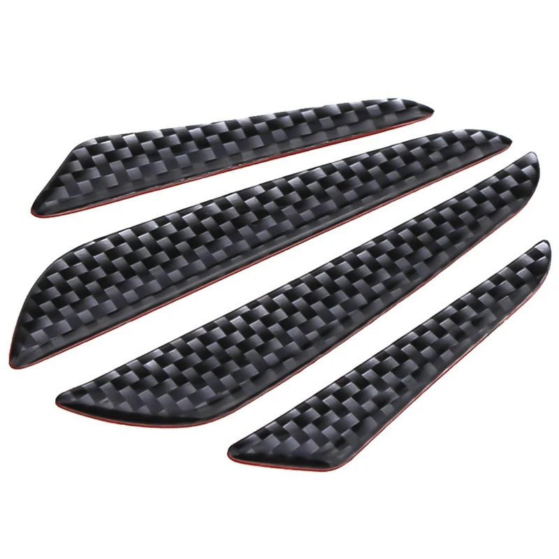 4 шт./лот черный серебристый углеродное волокно подходит для переднего бампера