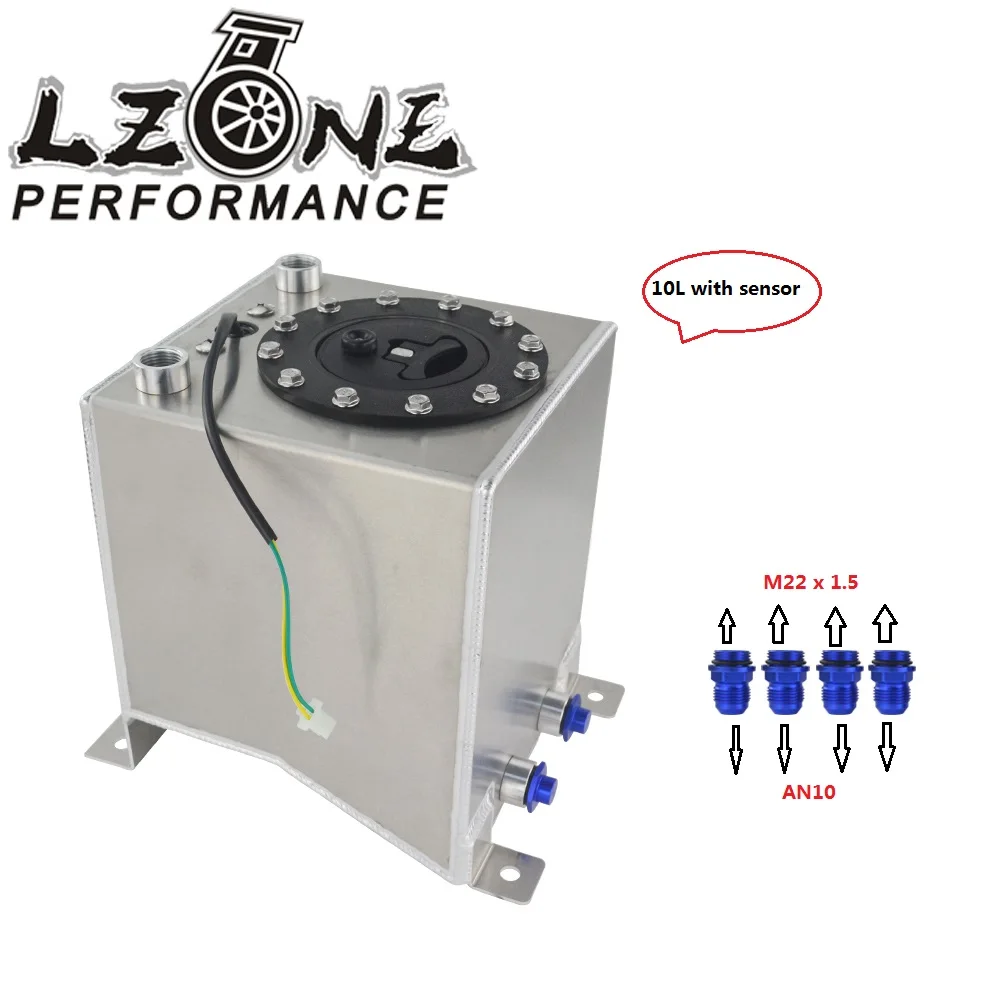 LZONE - 10L алюминиевый топливный бак для перенапряжения зеркальная полировка