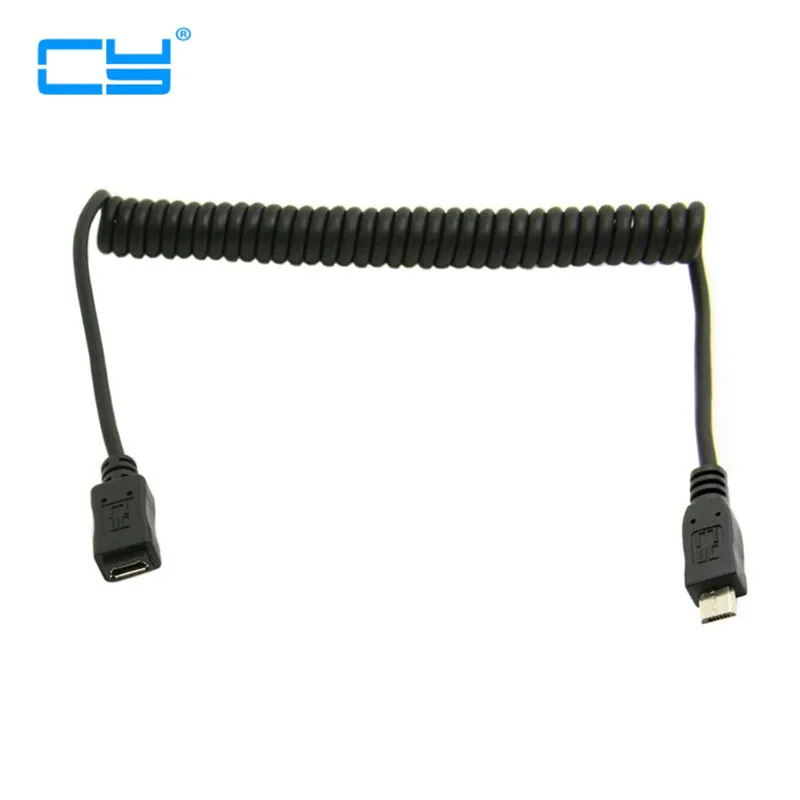 3 фута 100 см Micro USB 5 контактный тип штырь гнездо удлинитель Эластичный кабель для SSD