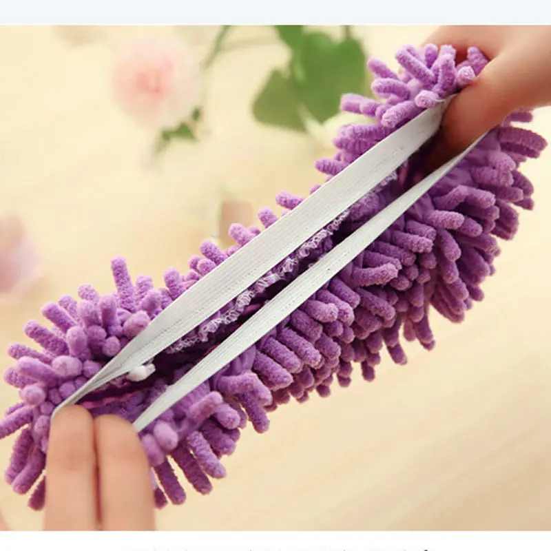 Швабра для мытья пола из синего шенилла тряпка коврик обуви микрофибры ленивых