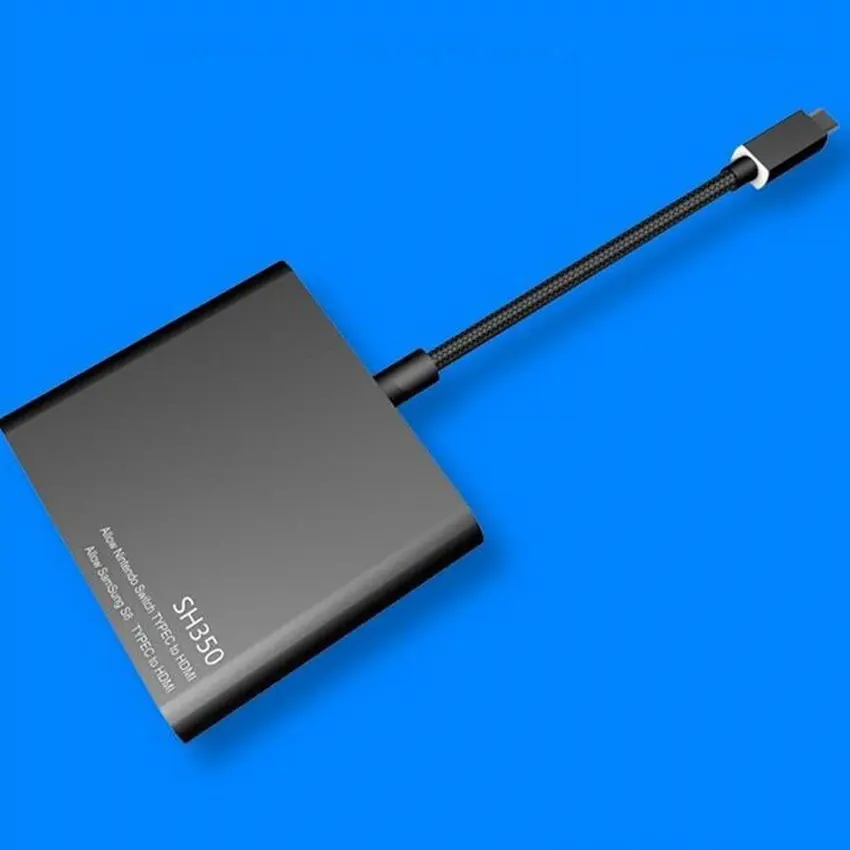 SH350 Портативный Док-станция Type-C к HDMI адаптер концентратор USB-C конвертер 4K HD кабель