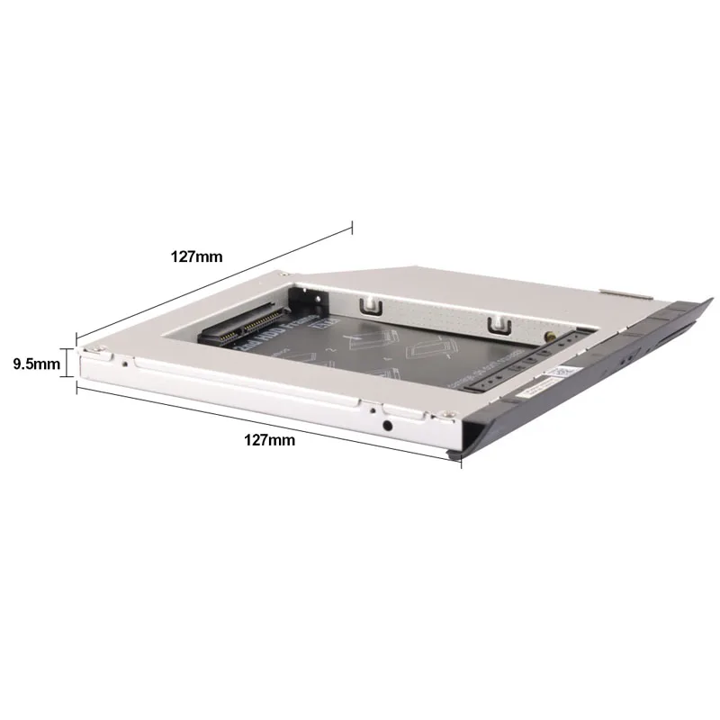 Sunvalley 2nd HDD корпус чехол для SSD, HDD 9,5 мм SATA для Dell E6420 E6320 E6520 E6430 E6430s E-series HDE6420-SS