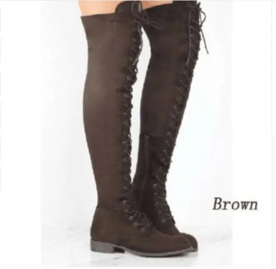 Большие 43 популярные женские сапоги мотоциклетные зимние модные на квадратном