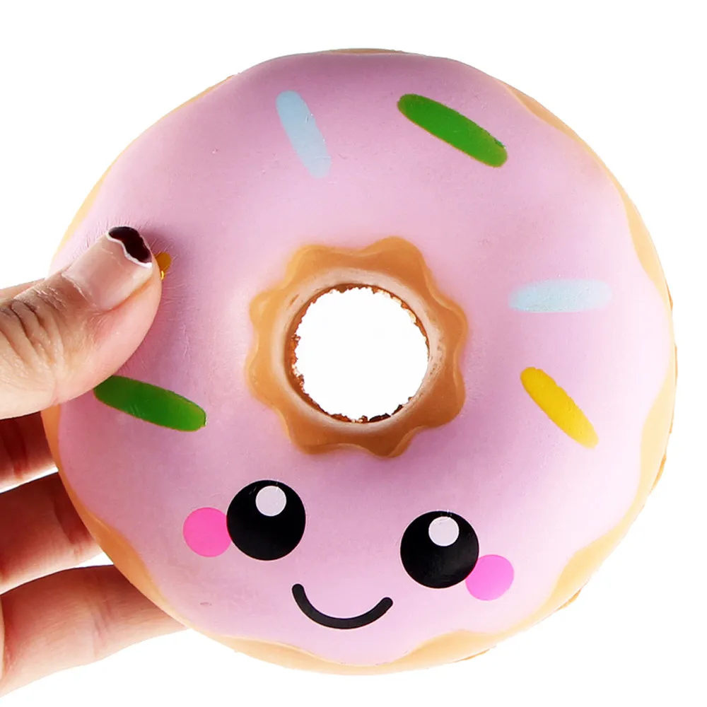 

11cm Lovely Doughnut Squeeze Toys Cream Scented Squeeze Toys Collection squishes slow rising toys for kids child A1