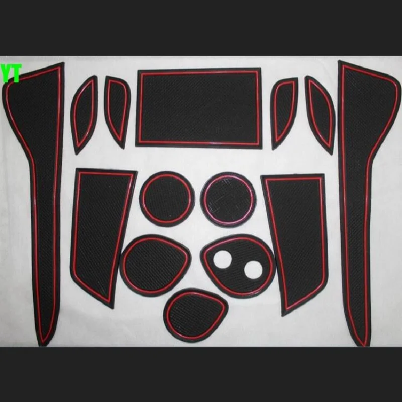 

Non-slip Interior door pad/cup mat door gate slot pad for Toyota C-HR CHR 2017-2020,14pcs/lot,car styling, auto accessories