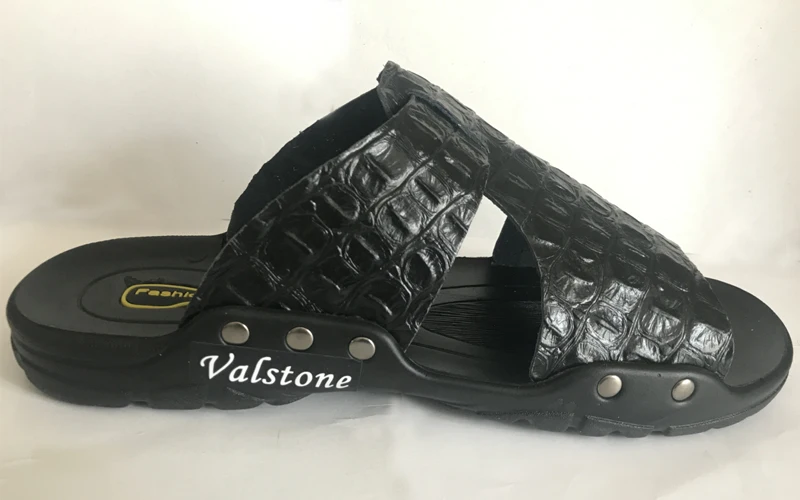Valstone/мужские тапочки из спилка; коллекция года; горячая распродажа; Летние сандалии; пляжная обувь; Вьетнамки; hombres sandalia; большие размеры 38-52