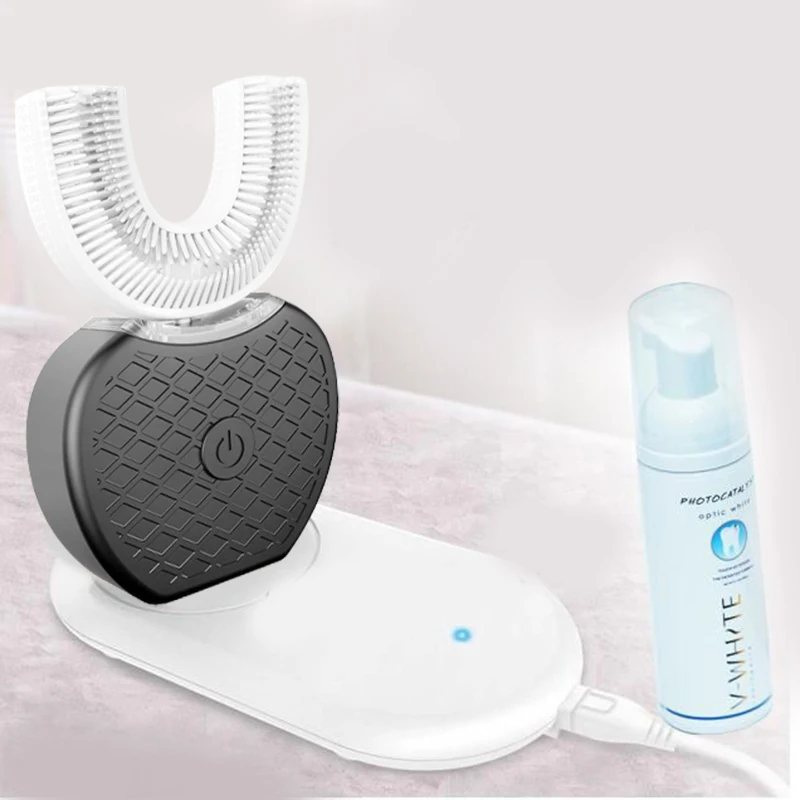 Новая электрическая зубная щетка Lazy Wit холодного света отбеливающая